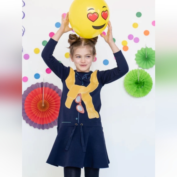 NWT TEELANYC "Sweater" Skater Drawstring Bamboo Cotton Dress Size 11/14 - Picture 2 of 12